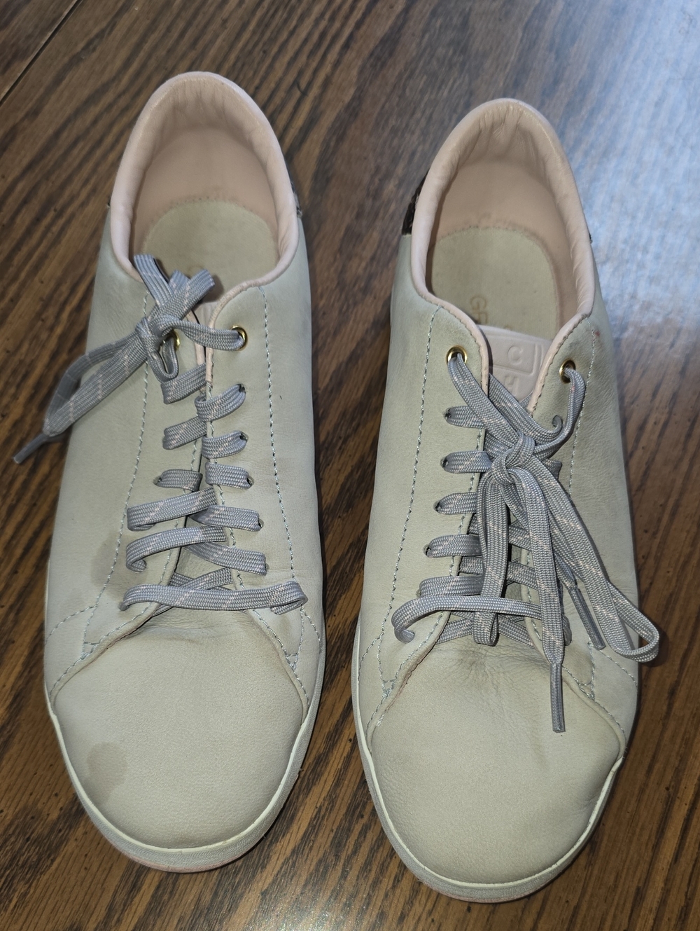 Colr Haan GrandPros Women’s Casual Leather Sneakers in Light Gray